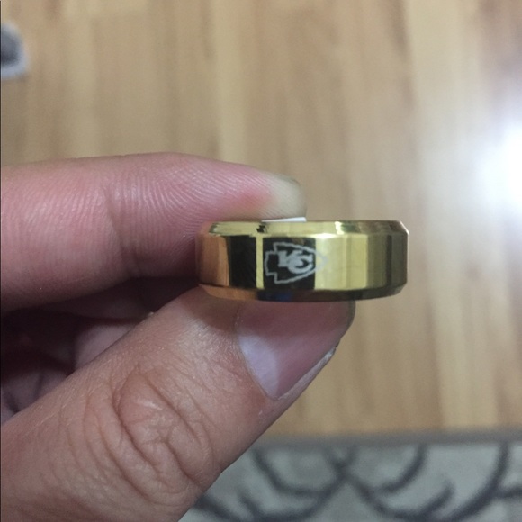 Gold Titanium Kansas City Chiefs Ring - Picture 5 of 5
